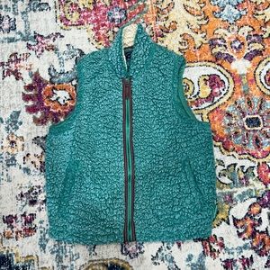 Live Oak Brand green Sherpa vest